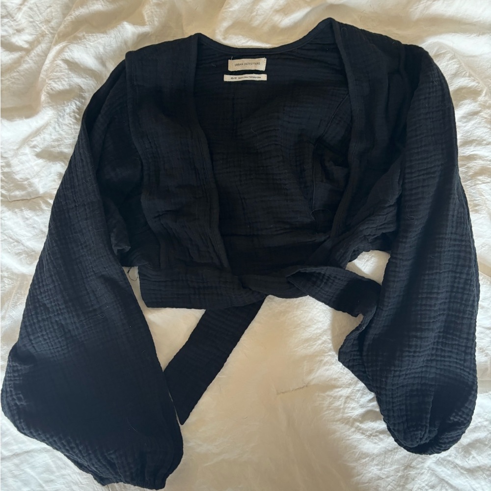 Urban outfitters black tie top